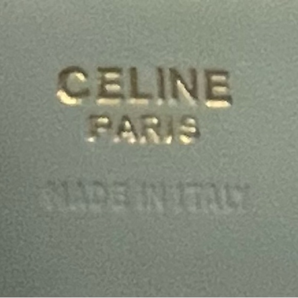 Celine Authentic Vintage Blue Leather Long Wallet - Picture 12 of 16